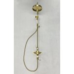 Galatea Design Retro Zestaw prysznicowy termostatyczny ścienny złoty szczotkowany GDAF3SBRG W MAGAZYNIE!!