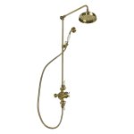 Galatea Design Retro Zestaw prysznicowy termostatyczny ścienny złoty szczotkowany GDAF3SBRG W MAGAZYNIE!!