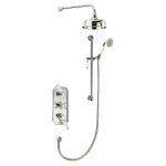   Galatea Design Retro Zestaw prysznicowy termostatyczny podtynkowy nickel GDTF3SNKL W MAGAZYNIE!!