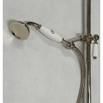    Galatea Design Retro Zestaw prysznicowy termostatyczny ścienny nikiel GDAF3SNKL W MAGAZYNIE!!