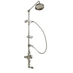    Galatea Design Retro Zestaw prysznicowy ścienny nikiel GDH112NKL W MAGAZYNIE!!