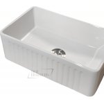 Galatea Design Sinki Hiasan Zlew jednokomorowy 76,5x46,5 cm biały z koszykiem i korekim stalowym Biały DGKB013GW