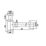   Galatea Design Syfon umywalkowy cylindryczny chrom GDA186CHR W MAGAZYNIE!!