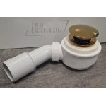 Galatea Design Syfon wannowy z korkiem klik-klak złoty połysk K122OR W MAGAZYNIE!!