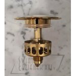 Galatea Design Syfon wannowy z korkiem klik-klak złoty połysk K122OR W MAGAZYNIE!!