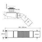 Galatea Design Syfon wannowy z korkiem klik-klak złoty połysk K122OR W MAGAZYNIE!!