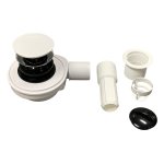 Galatea Design Syfon wannowy z korkiem klik klak biały połysk GWSYF.WHP