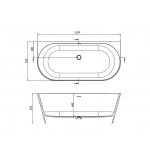 Galatea Design Wallup Wanna 160x75 biały połysk GWWAL160.GPB.WH