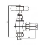 Galatea Design Zawory grzejnikowe kpl.(2szt.) gold GDAHC75GOLD W MAGAZYNIE!!