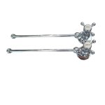   Galatea Design Zawory kątowe do armatury umywalkowej ciepła/zimna chrom  GDW28CHR W MAGAZYNIE!!