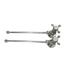   Galatea Design Zawory kątowe do armatury umywalkowej ciepła/zimna nikiel GDW28NKL W MAGAZYNIE!!