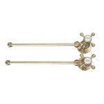   Galatea Design Zawory kątowe do armatury umywalkowej ciepła/zimna brushed gold  GDW28BRG W MAGAZYNIE!!