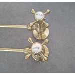   Galatea Design Zawory kątowe do armatury umywalkowej ciepła/zimna brushed gold  GDW28BRG W MAGAZYNIE!!