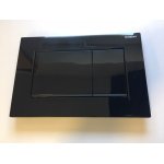 Geberit Sigma30 Przycisk uruchamiający przedni do spłuczek podtynkowych Czarny/czarny mat 115.883.DW.1