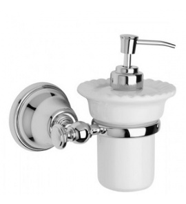 Gedy Allpe Harmony Dozownik do Mydła Ścienny biały/chrom HA108