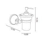 Gedy Allpe Harmony Dozownik do Mydła Ścienny biały/chrom HA108