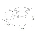 Gedy Allpe Harmony Kubek Ścienny biały/chrom HA109