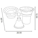 Gedy Allpe Harmony Kubek z Mydelniczką chrom HA141
