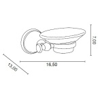 Gedy Allpe Harmony Mydelniczka Ścienna biały/chrom HA106