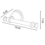 Gedy Allpe Harmony Papiernica Ścienna chrom HA019