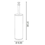 Gedy Allpe Harmony Szczotka WC chrom HA020