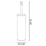 Gedy Allpe Harmony Szczotka WC biała HA120