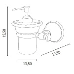 Gedy Allpe Perla Dozownik do Mydła Ścienna biały/chrom PE108