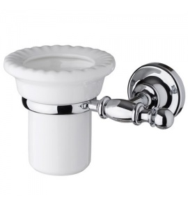 Gedy Allpe Perla Kubek Ścienny biały/chrom PE109