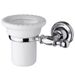 Gedy Allpe Perla Kubek Ścienny biały/chrom PE109