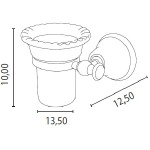 Gedy Allpe Perla Kubek Ścienny biały/chrom PE109