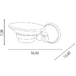 Gedy Allpe Perla Mydelniczka Ścienna biały/chrom PE106
