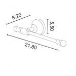 Gedy Allpe Perla Papiernica Ścienna chrom PE019