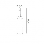 Gedy Allpe Perla Szczotka WC biała PE120