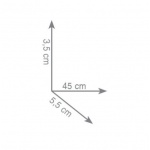 Gedy Atena Reling 45 cm Ścienny chrom 4421/45