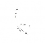 Gedy Colorado Reling 45 cm Ścienny chrom 6921/45