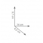 Gedy Kansas Papiernica Ścienna chrom 3824