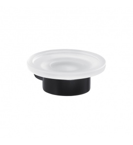 Gedy Pirenei Mydelniczka ścienna biała/czarny mat PI11