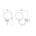 Gentry Home Albert kinkiet ścienny chrom 9208