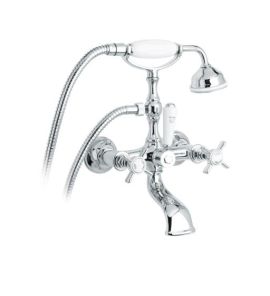 Gentry Home Ascot bateria wannowa ścienna chrom 8764