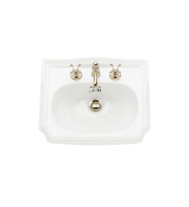 Gentry Home Balasani umywalka wpuszczana w blat 52x42,5 cm z otworem na baterię biała 4014