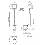 Gentry Home Coventry Spłuczka wysoka do miski stojącej Biała 2307