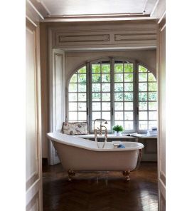 Gentry Home Jasmine wanna 170x76 cm żeliwna biała 9148.103