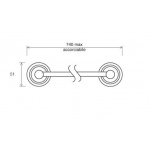 Gentry Home Oxford reling na ręczniki 81 cm chrom 8380