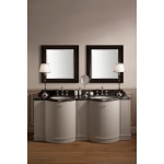 Gentry Home River lustro 90x90 cm wykończenie Black mat lacquer 3103