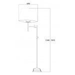 Gentry Home Storm lampa podłogowa chrom 9271