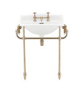 Gentry Home Victorian konsola pod umywalkę chrom 9062