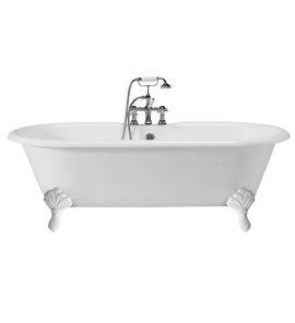 Gentry Home Violet wanna 170x78 cm żeliwna biała 9153.103