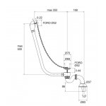 Gentry Home Zestaw wannowy odpływowy z korkiem chrom 0190-C