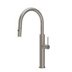 Gessi 316 Bateria kuchenna z obrotową i wyciąganą wylewką Steel Brushed 60022.239