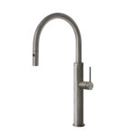 Gessi 316 Bateria kuchenna z obrotową i wyciąganą wylewką Steel Brushed 60026.239